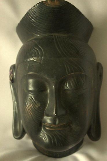 Figure: STARA KERAMIČKA MASKA BUDE | Stara keramička maska bude, oko 60 — 5