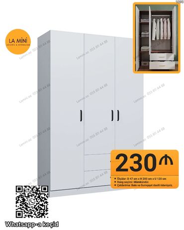 Komodlar: Açılan, 3 qapılı Düz dolab, Şifonyer