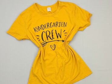 żółte bluzki eleganckie: T-shirt, S, stan - Dobry