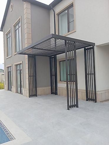 boya seti: Metal pergola – fasad üçün müasir kölgəlik konstruksiyası - Material — 4