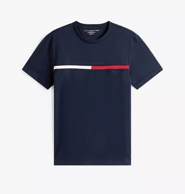 Футболки: Мужская футболка, Все размеры, Tommy Hilfiger, Новый, цвет - Синий, Самовывоз