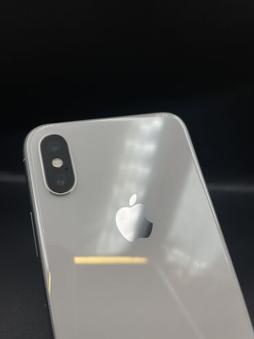 iphone xr price in kyrgyzstan: IPhone X, Б/у, 256 ГБ, Белый, Защитное стекло, 100 %