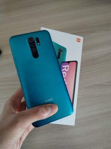 sumqayitda yataqxana satilir: Xiaomi Redmi 9 | 64 GB | rəng - Göy 
 | Sensor, Barmaq izi, İki sim kartlı