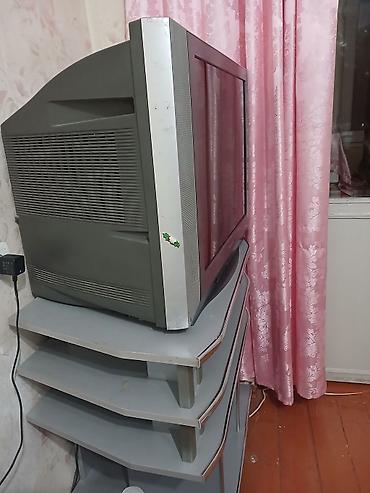 gencede televizor: Panasonic CRT televizor (işləyir) + TV stendi komplekti Məhsulun — 4