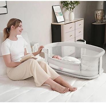 Другие товары для новорождённых: Детская колыбель-люлька с электронным блоком и колесиками - — 7