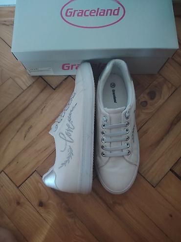 nike air max tn tiger: Graceland ženske patike, broj 38. ug 23,5 - Boja: bela - Materijal — 3