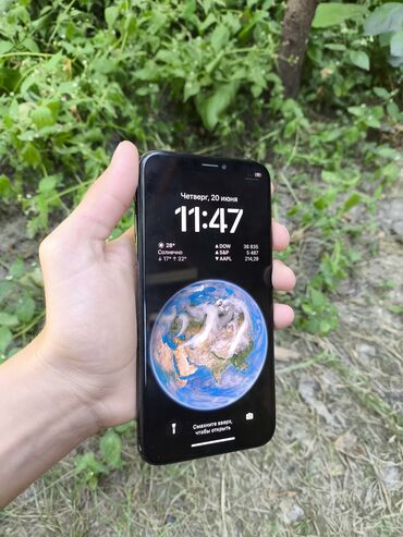 iphone x icloud: IPhone X, Б/у, 64 ГБ, Черный, 64 %