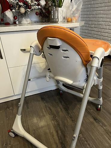 Стульчики для кормления: Стульчик для кормления, Peg perego, Пластик, Другой вид, цвет - Оранжевый — 2