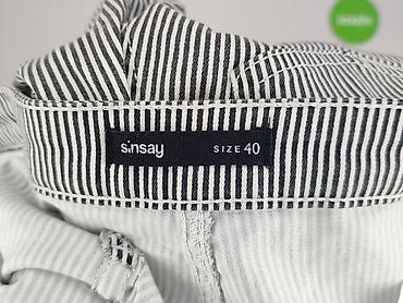 jeansy bytom: Sinsay, Spodnie materiałowe damskie, rozmiar L — 4