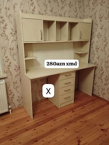 kamputer masa ustu: Düz masa, Stulsuz, Polkalı, Siyirməli, Sadə laminat — 1