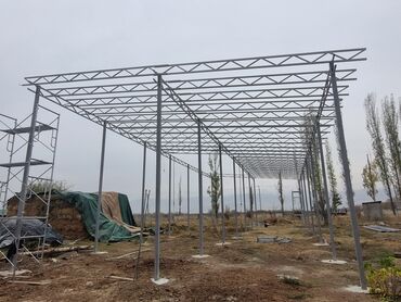 Бетонные еврозаборы: Ассалам алейкум Навес жасайбыз под ключ Арка,полу арка, одно скат — 10