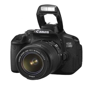 canon fotoaparat qiymetleri: Canon 650 d fotoaprt satılır üzerinde 18-55 mm lensi + böyük tiripıdu
