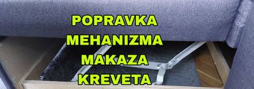 zamena vodomera cena: Popravka makaza mehanizma.kreveta Klizača ugaonih garnitura na