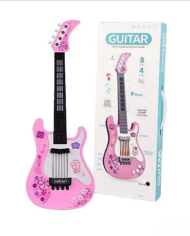 svetlece pidzame za devojcice: Električna gitara sa svetlima i zvukovim. električna gitara sa — 1