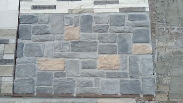 Напольные покрытия: Dekorativ daş üzlük panelləri - Material: süni dekorativ daş (beton
