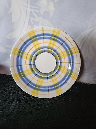 bastenski set: Solje nove iz 80ih.god.rucno oslikane pa glazirane Blue Elephant — 10