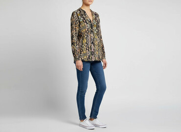 bluzki dopasowane eleganckie: H&M, Women's blouse, size S
