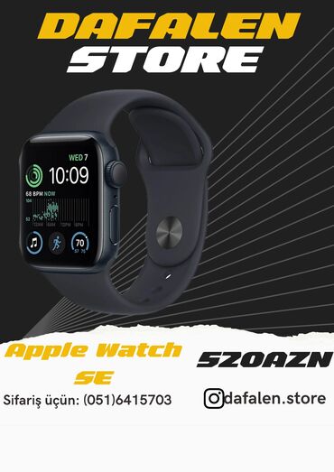 smart bracelet m5: Apple Watch SE 2nd 40MM ❌570AZN❌ ✅520AZN✅ ☑️ məhsul yenidir ☑️ bağlı