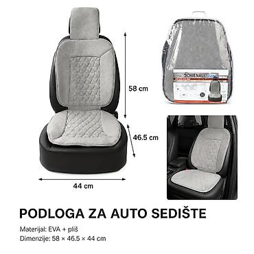 KMT Plišani jastuk za auto-sedište sa imitacijom jagnjećeg krzna