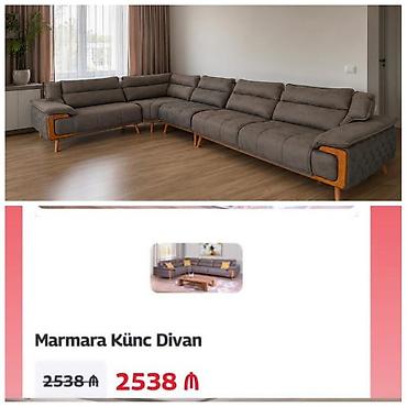 perla divan: Künc divan 1200azn satilir.yeni alinib 2500 azne Perladan.köçlə — 1
