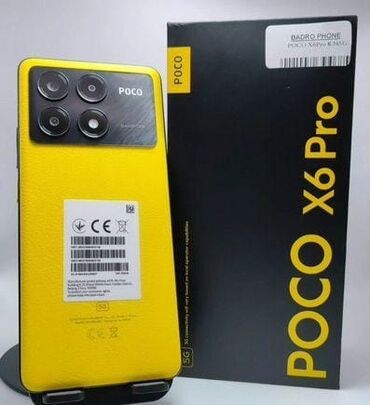 Poco: Poco X6 Pro 5G, 256 GB, rəng - Sarı, Sensor, Barmaq izi, Face ID