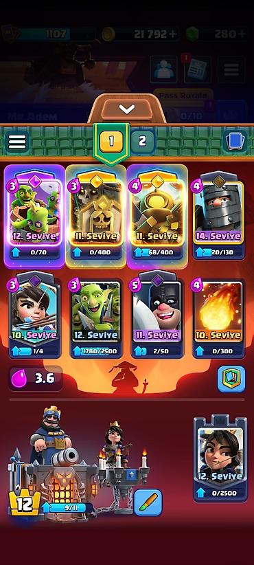 Digər kolleksiyalar: Clash Royale oyun hesabı - Kupa: 5744 (Kupa Yolu, 16. Arena) - Profil — 3