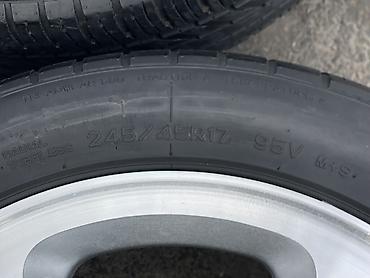 Disk təkərlər: Mercedes-Benz üçün 4 ədəd orijinal yüngül lehimli disk və şin — 4