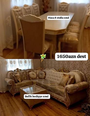 masalar ve stullar: Yeni, Künc divan, Qonaq otağı üçün, Açılmayan — 1