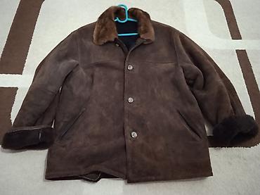 armani часы: Мужская куртка, 5XL, Б/у, цвет - Коричневый, Самовывоз — 1