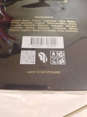 Yeni salafanda. Made in Switzerland Burda bele etir yoxdur. TAM