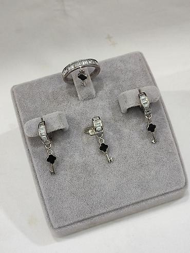 Серебряные наборы украшений: Серебряный Набор в стиле Ванклиф Серебро 925 пробы Дизайн Италия — 5