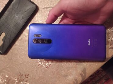 işlenmiş telfonlar: Xiaomi Redmi 9, 32 GB, rəng - Bənövşəyi, 
 Barmaq izi