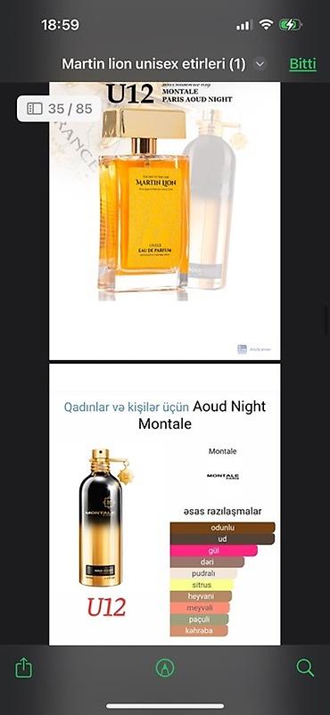 Ətriyyat: Martin Lion unisex ətirləri - müxtəlif ətirlər təklif edir. Hər bir — 4