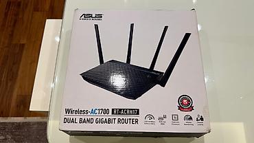 komp: ASUS RT-ACRH17 AC1700 Wi-Fi Gigabit Router İşlənmişdir, tam işlək — 1