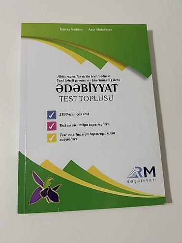 Книги и журналы: Məhsul: “Ədəbiyyat – Test Toplusu” (abituriyentlər üçün), içi — 1