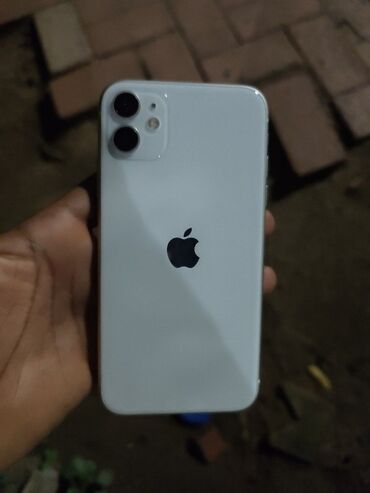 Apple iPhone: IPhone 11, 128 GB, Ağ, Zəmanət, Face ID, Sənədlərlə