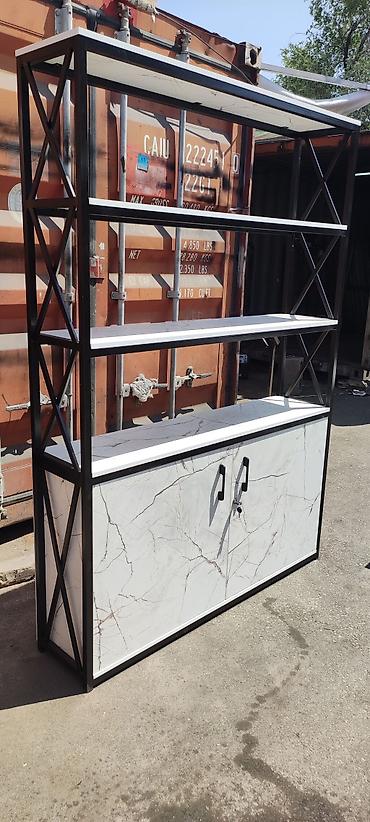 Этажерки для кухни: Стеллажи полки 
Полки столы в стиле лофт от производителя — 14