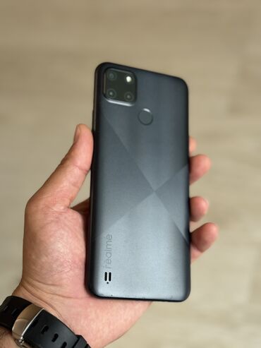 Realme c21y yaddas 64gb ram 4gb seliqeli isledilib qeydiyyatli