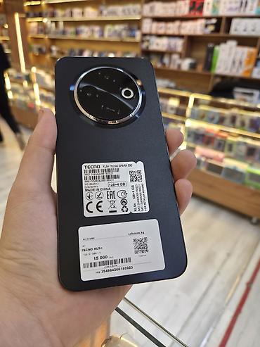 триммер для бровей: Tecno Spark 30C, Б/у, 128 ГБ, цвет - Черный, 2 SIM — 1