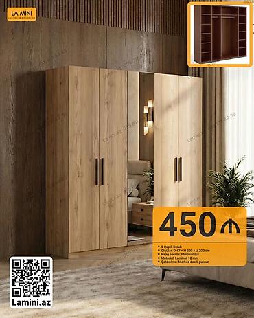Ev və bağ: LA MINI – 5 qapılı dolab - Ölçülər: dərinlik 47 sm x hündürlük 200 sm — 1