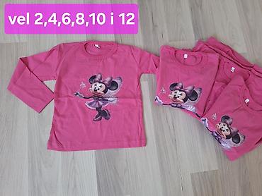 uniqlo majice: Dečija majica dugih rukava u roze boji sa motivom Minnie. Mekan i — 1