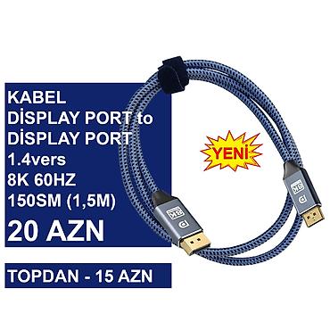 Digər kompüter aksesuarları: Display Port Kabellər ⭐Type-C (USB-C) to Display Port 1.2vers 1,8m 4K — 7