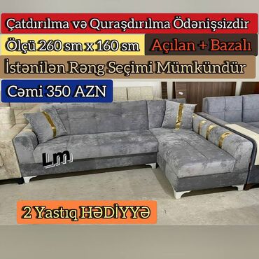 bir nəfərlik çarpayı: Künc divan, Yeni, Açılan, Bazalı, Parça