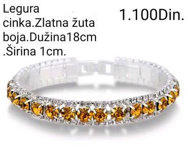 Narukvice: Lančana narukvica, Materijal: Cirkon — 2