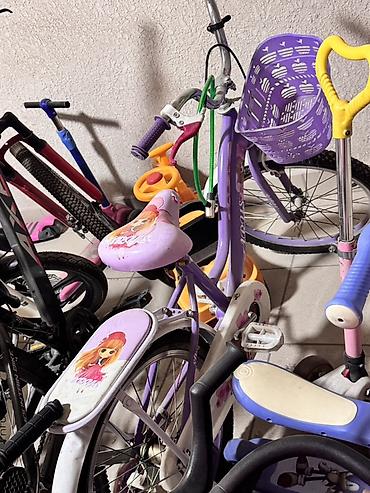 велосипеды самокаты: Детский велосипед, 2-колесный, 4 - 6 лет, Для девочки, Б/у — 3