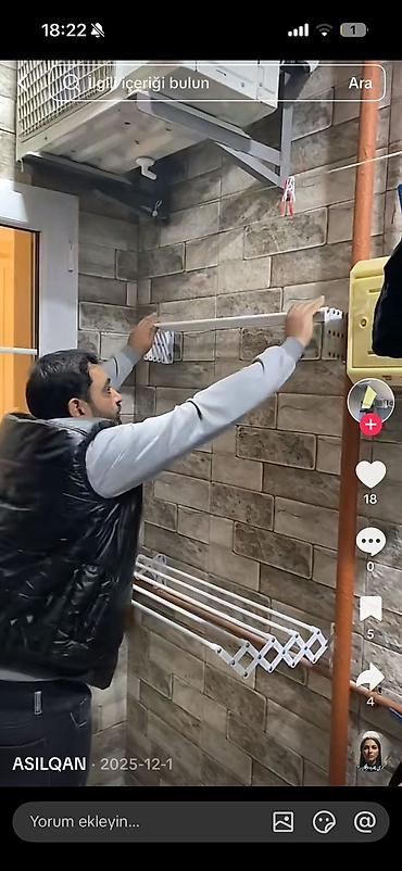 sanli bal: Tavan və divar üçün qatlanan paltar asılqanı - Məhsul növü: Balkon və — 2