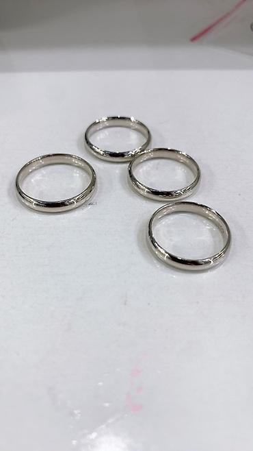 silver: Классические гладкие серебристые кольца - Материал: серебро 925 пробы — 1
