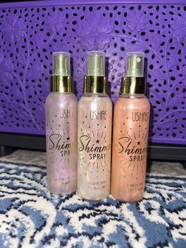 Косметика: Набор косметики и парфюмерии - Спреи-шиммеры USHAS Shimmer Spray — 1