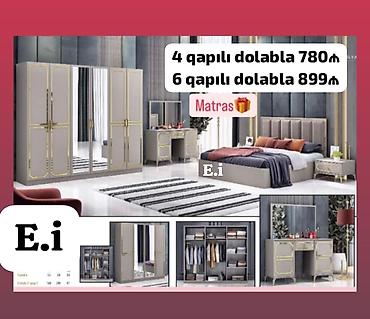 Yataq otağı dəstləri: 2 təknəfərlik çarpayı, Dolab, Termo, 2 tumba, Rusiya, Yeni — 23