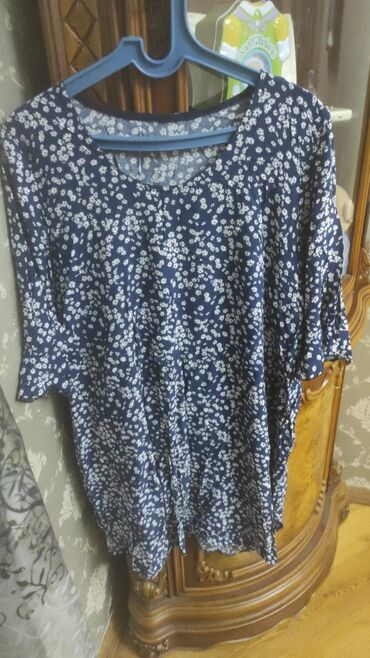 Dəstlər, kostyumlar: Qadın geyim dəsti – 4 məhsul 1) Cins ətək - Tünd mavi denim - Ön — 26